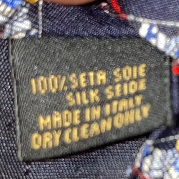 Allea Expressly for Nordstrom Tie w/ Bear Skiing 100% Silk Made in Italy Blue - Picture 5 of 7